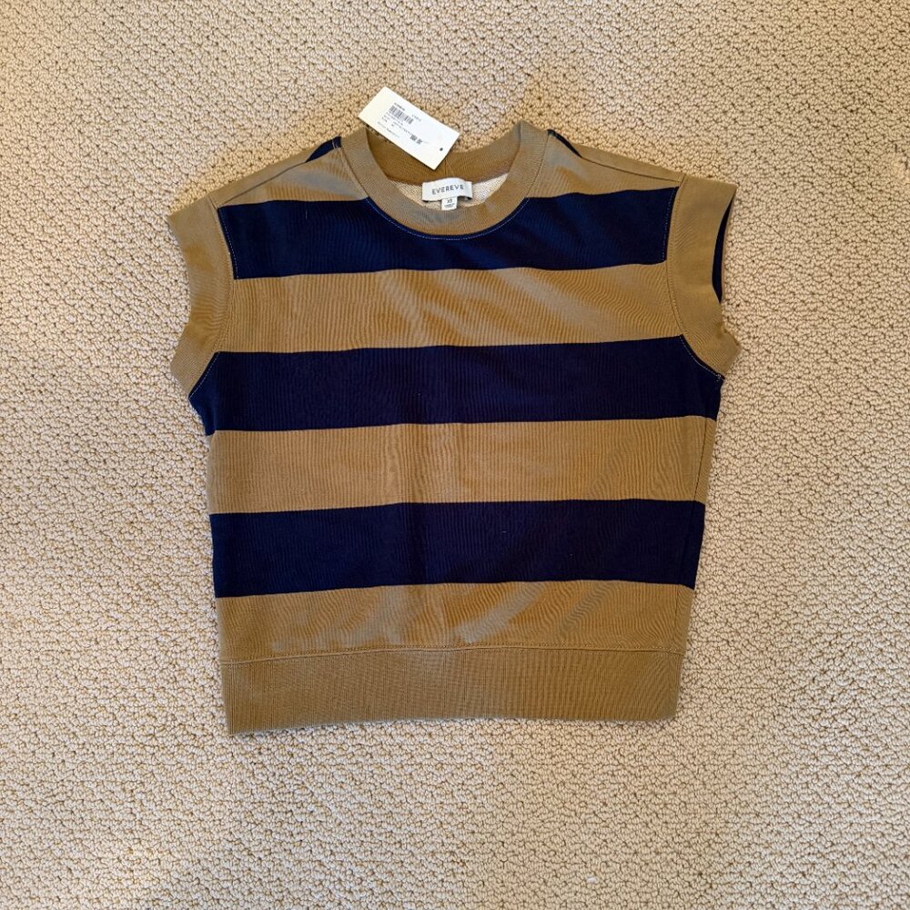 Evereve "Sutton" Striped Sweatshirt - Picture 2 of 5